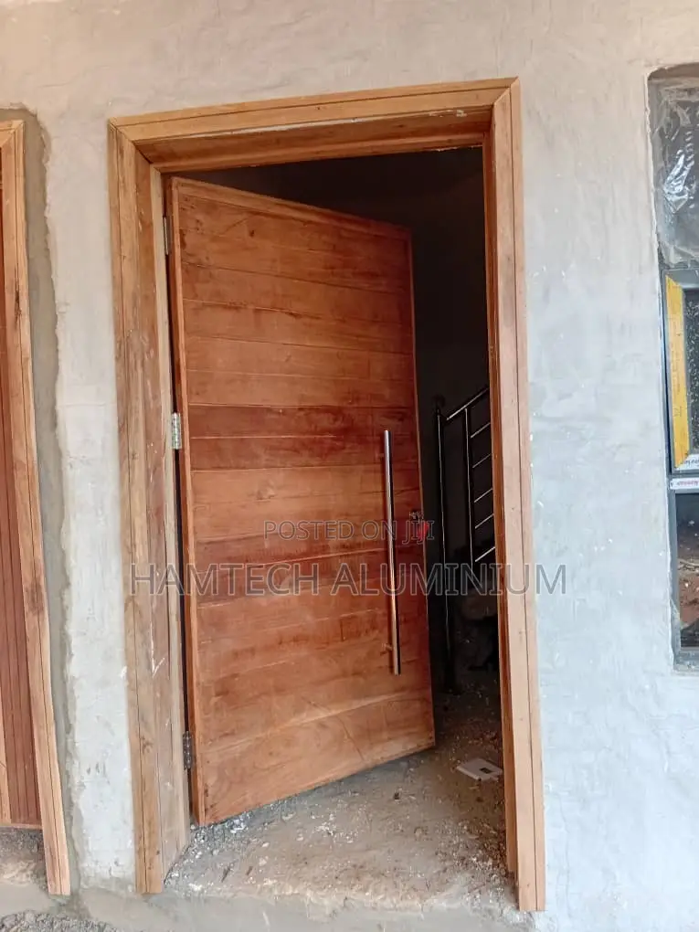 Mahogany Wood Security Door