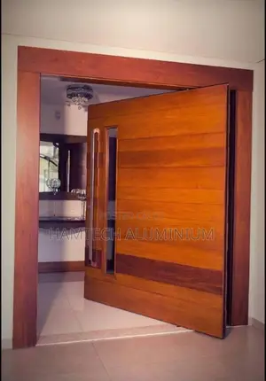 Mahogany Wood Security Door