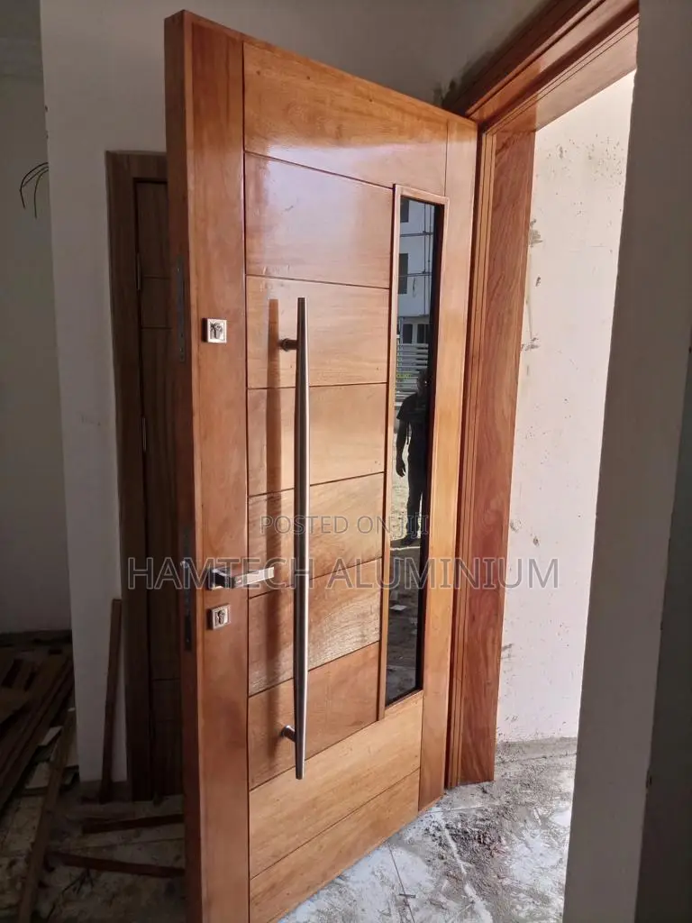 Mahogany Wood Security Door