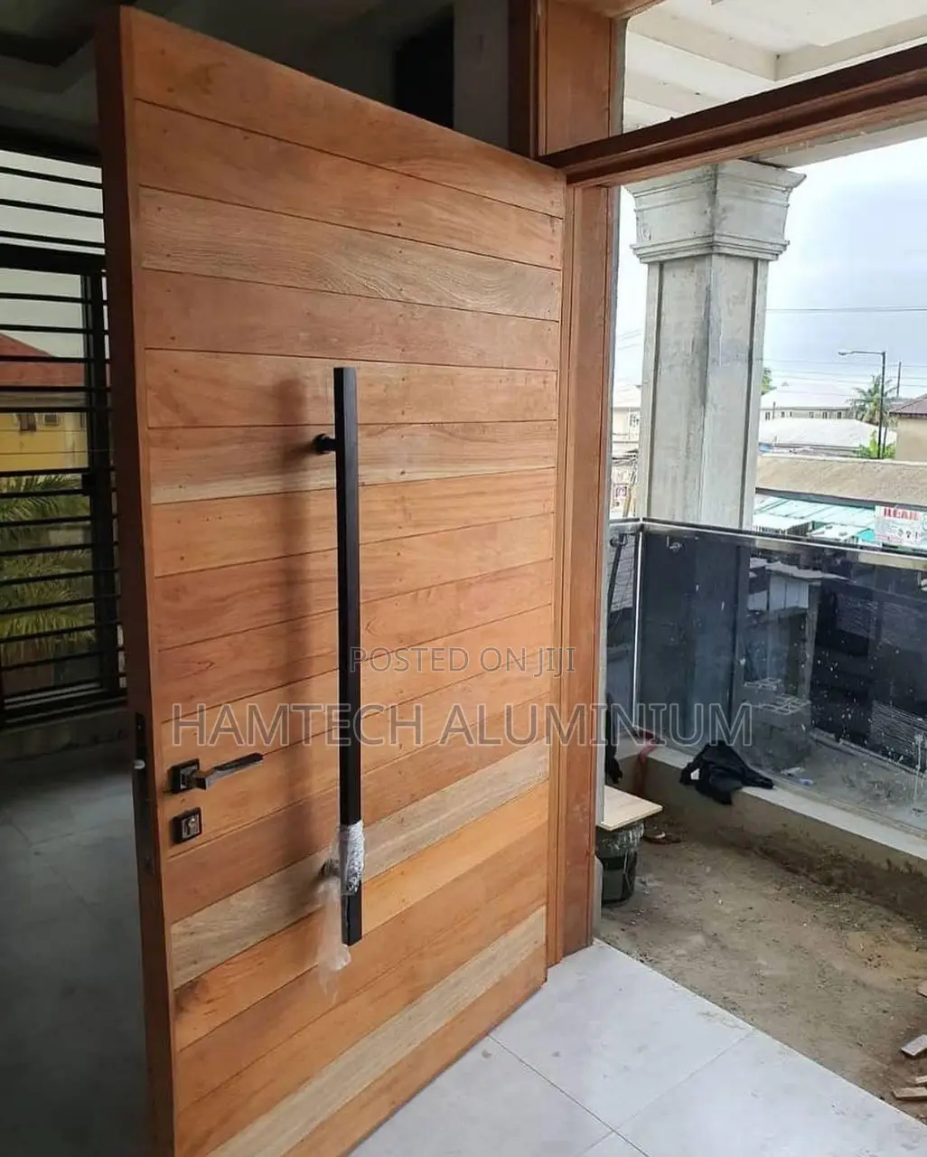Mahogany Wood Security Door