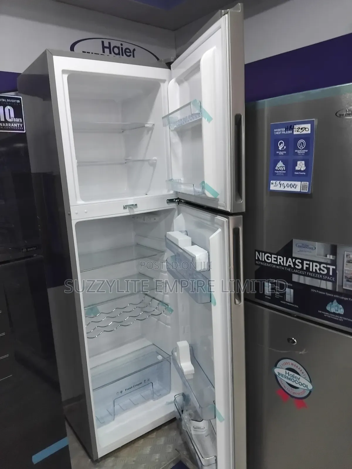 355 Liters Haier Thermocool Energy Saving Fridge