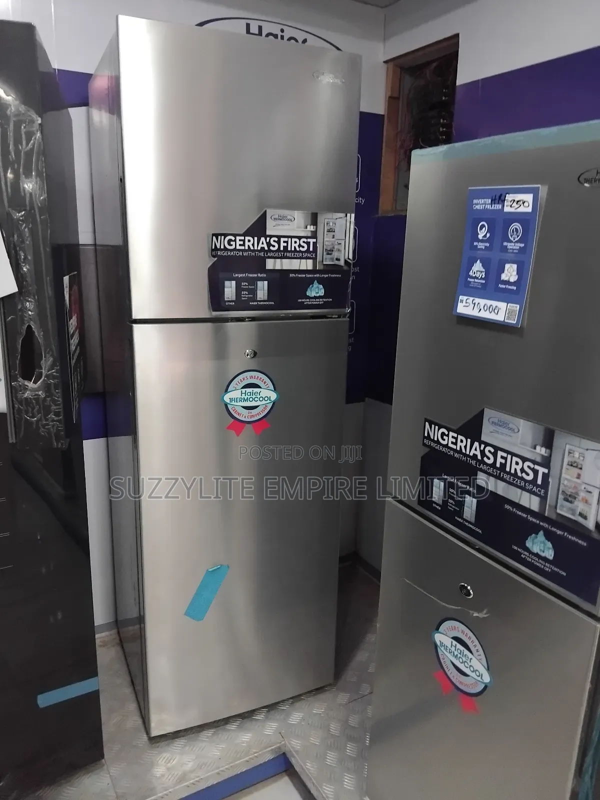 355 Liters Haier Thermocool Energy Saving Fridge