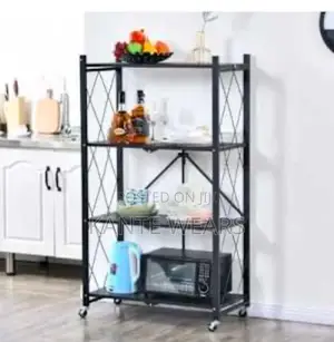 4 Layer Aluminium Steel Foldable Shelf Rack