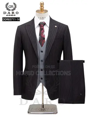 Luxury 3pcs Stripe Suit