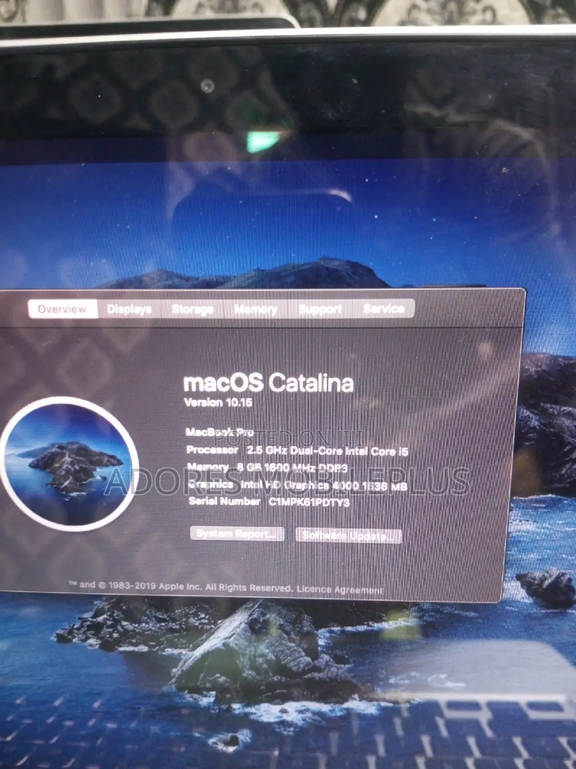 Laptop Apple MacBook 2012 8GB Intel Core I5 HDD 500GB