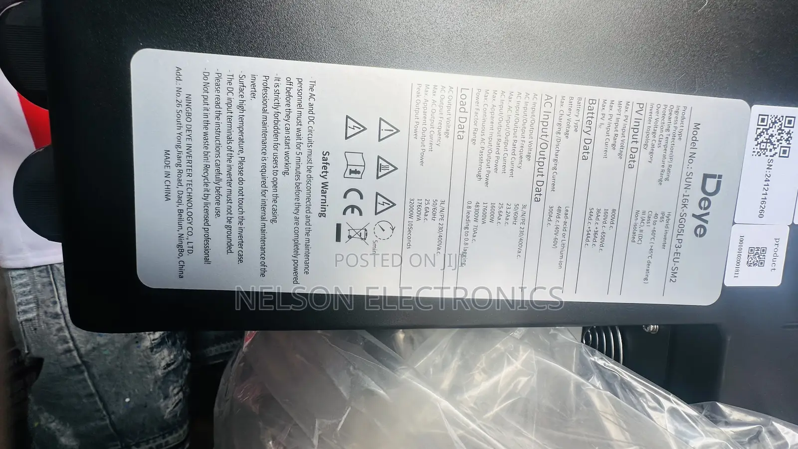 Deye 16kva 48v Hybrid Inverter 3 Phase It Have 2 Pv Input