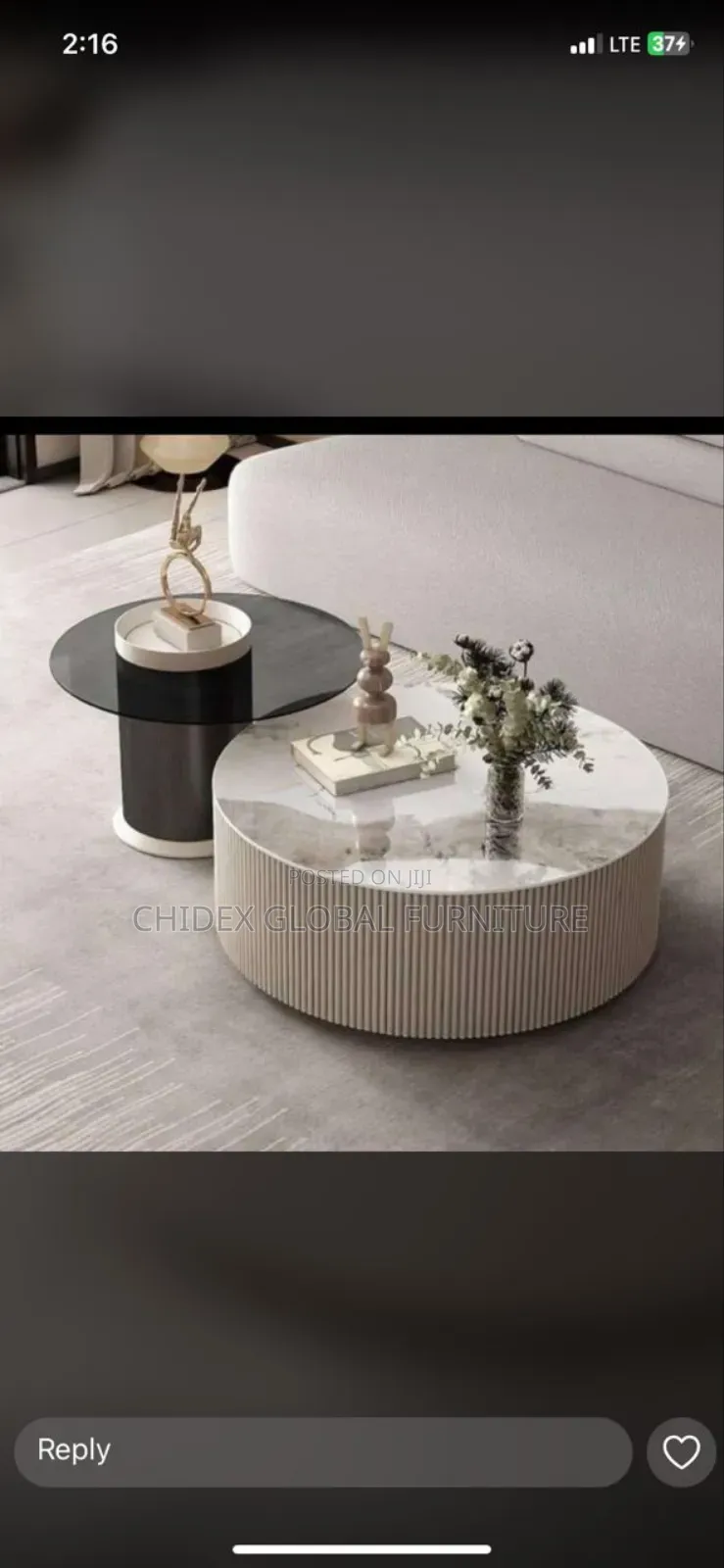 Executive Simple Center Table Set