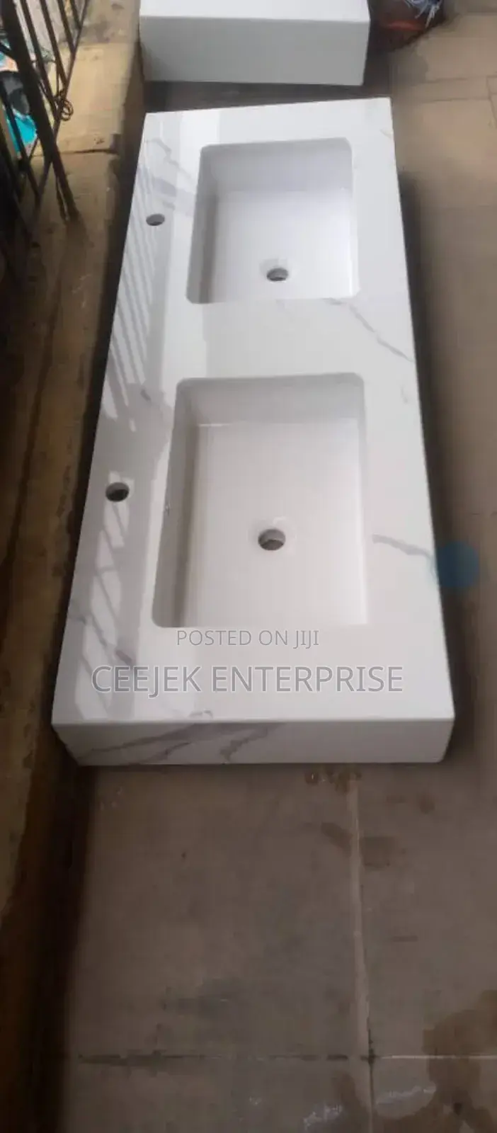 Double Marble Basin
