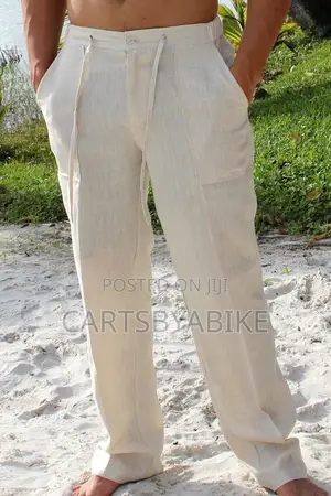 Linen Drawstring Trouser