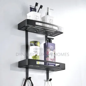 Quality Wall Mounted Square Double Shelve