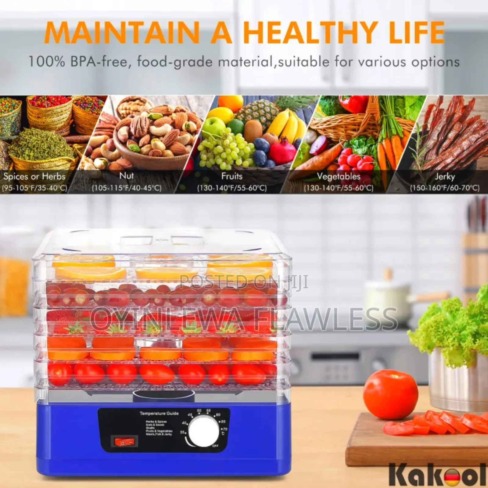 5 Tray Professional Food Drying Dehydrating Machine