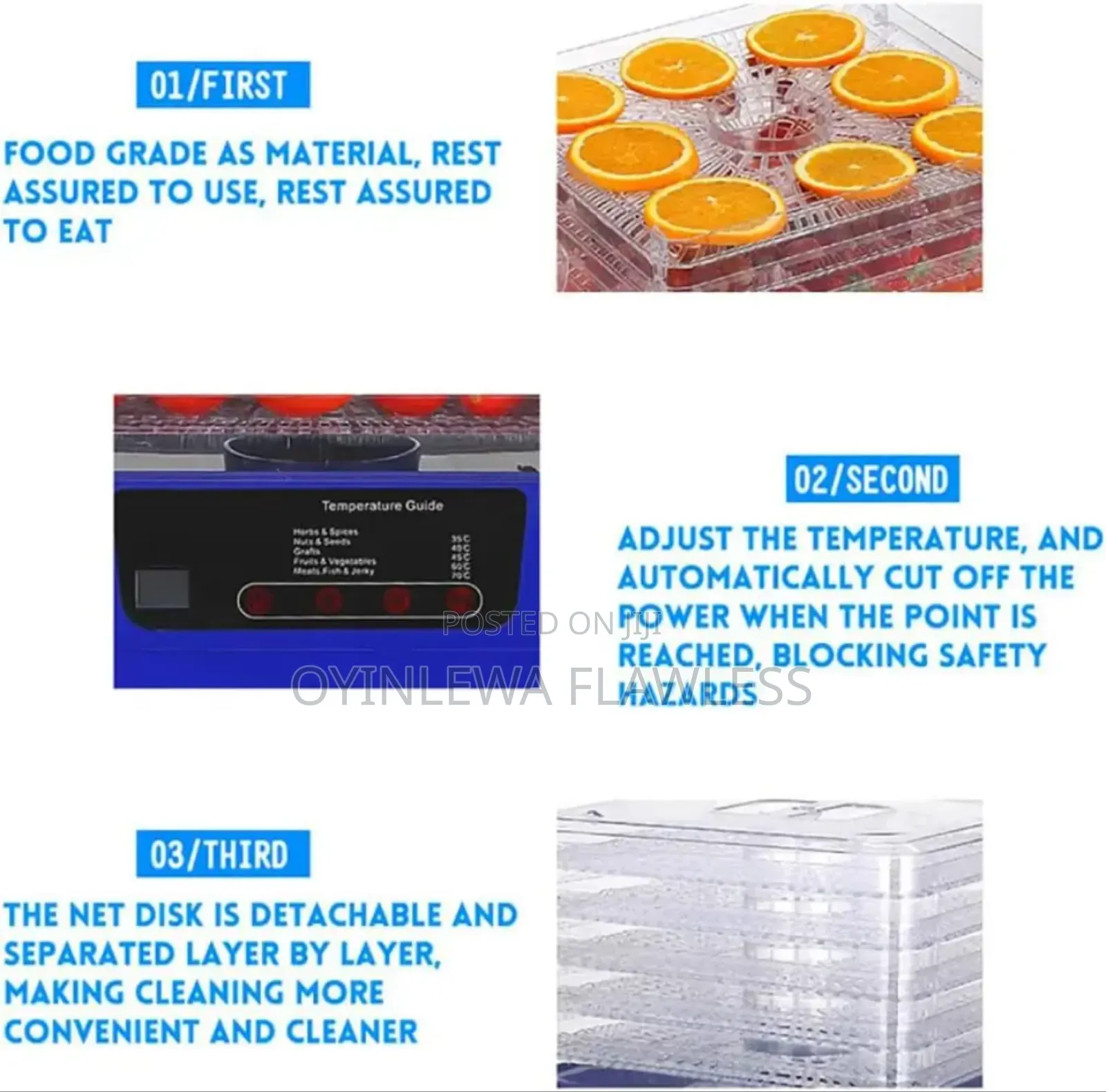 5 Tray Professional Food Drying Dehydrating Machine
