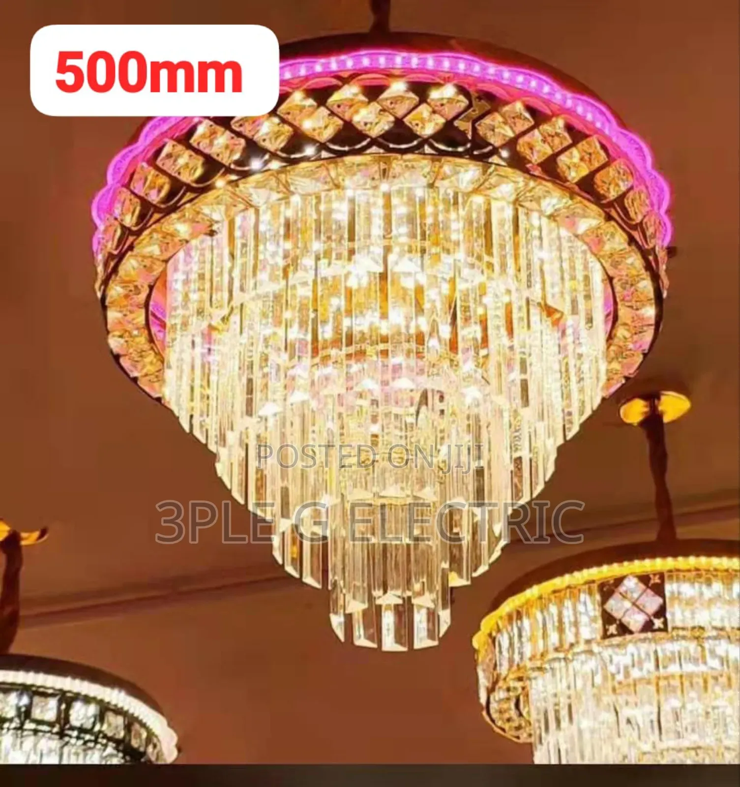 Led Crystal Dropping and Flush Chandelier 500mm