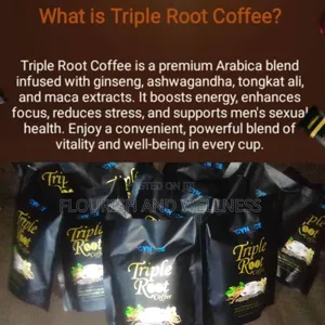 Triple Root Coffee Natural Men's Energy Libido Booster