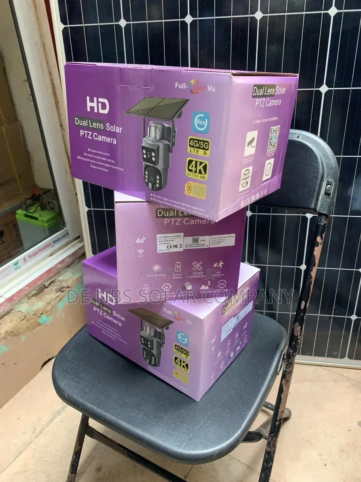 PTZ 4g Dual Lens Ubox CCTV Camera