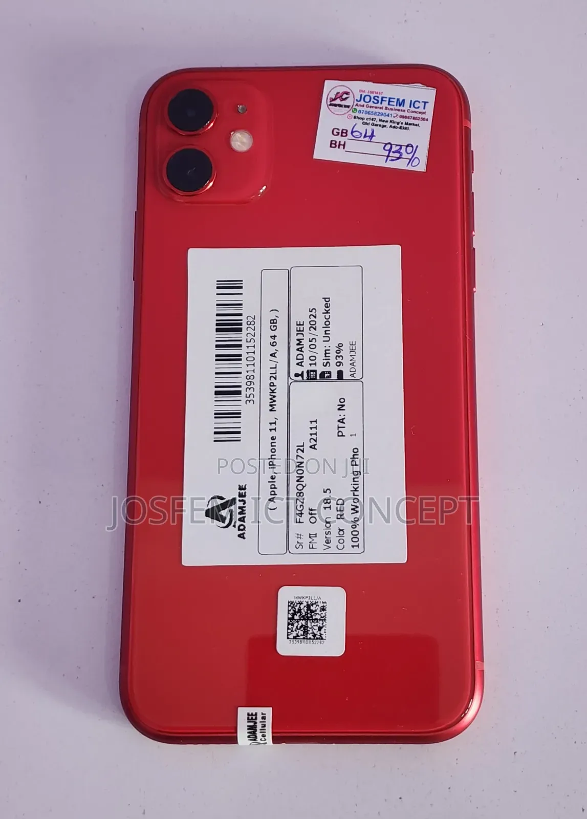 Apple iPhone 11 64 GB Red