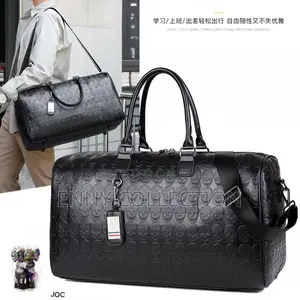 Skull Travel Duffle Leather Bag