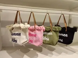 "Summer Vibes" Fringe Tote Bags