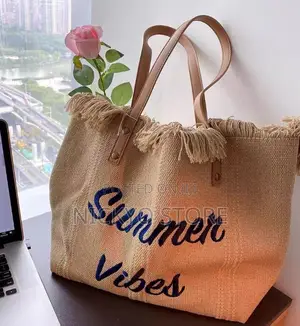 "Summer Vibes" Fringe Tote Bags