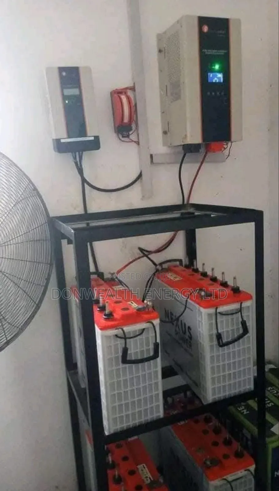 5kva/2)Battry /12)350wtts Mono Canadian Panel