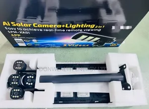 Dual Lens Solar Ai Solar Street Lights Cctv, 24hours Monitor