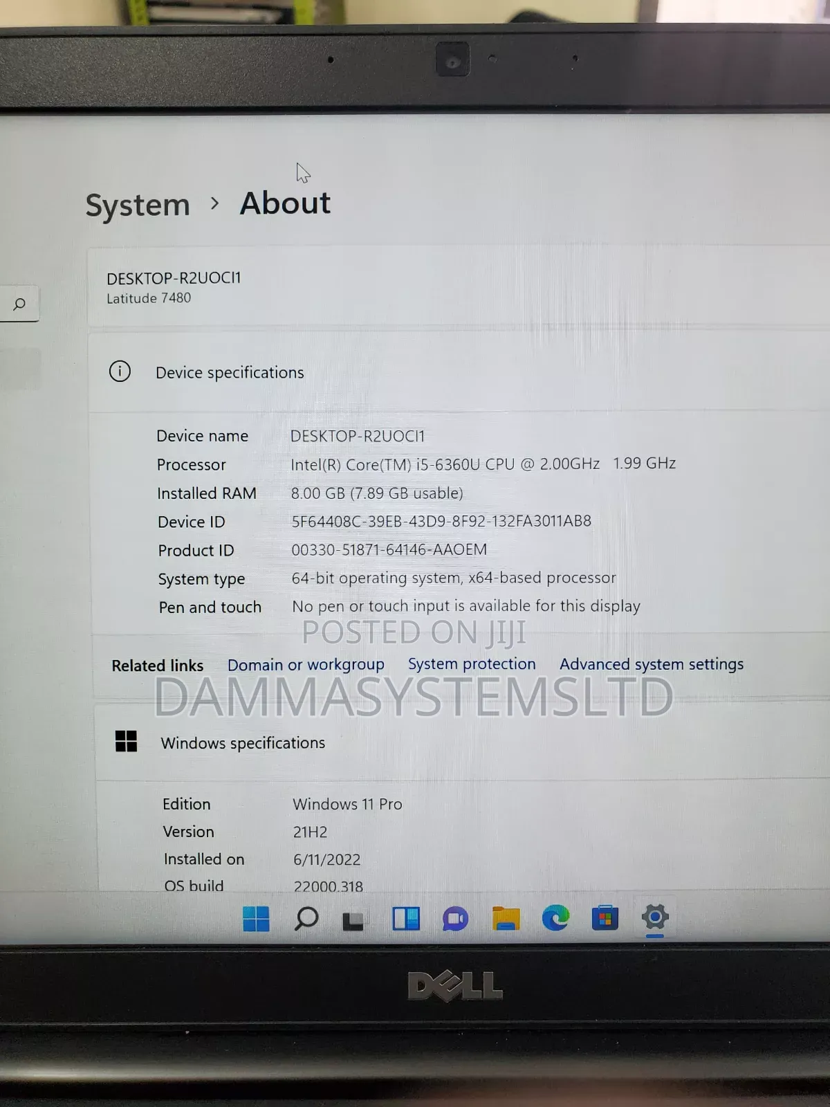 Laptop Dell Latitude 7480 8GB Intel Core I5 SSD 256GB