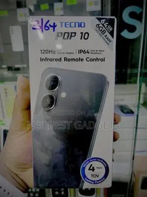 New Tecno Pop 10 64 GB Black