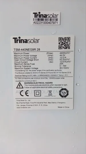 Trina Solar Panels 440w