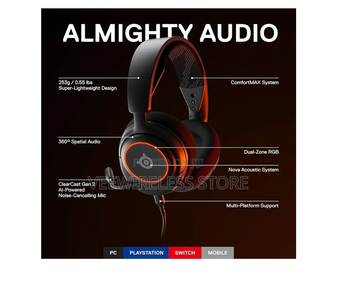 Steelseries New Arctis Nova 3 Multi-Platform Gaming Headset