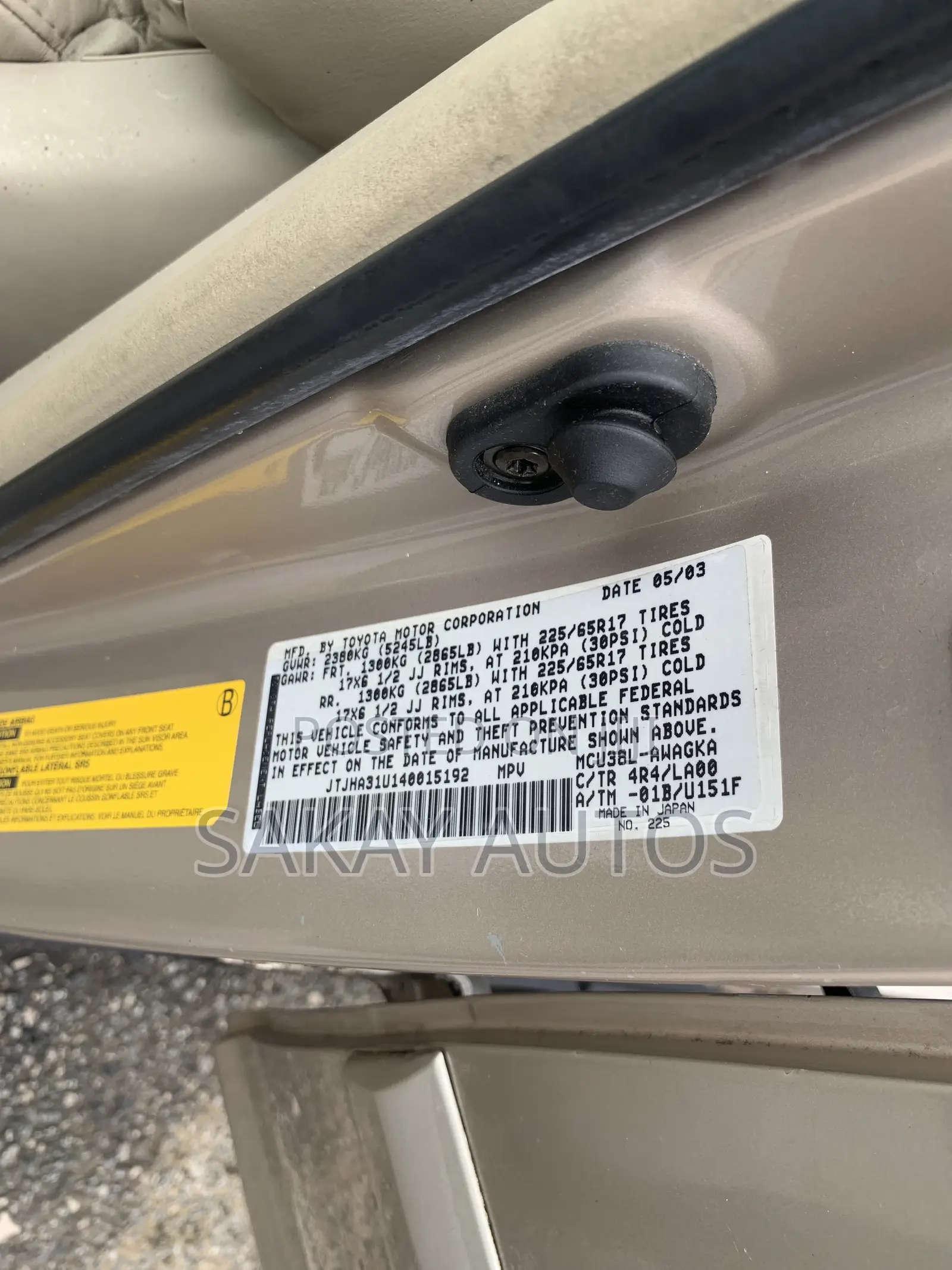 Lexus RX 330 2005 Gold