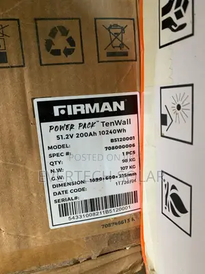 Firman 10 Kwhs Lithium Battery 51.2v