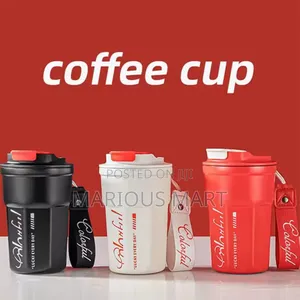 Coffee Cup With Strap Holder