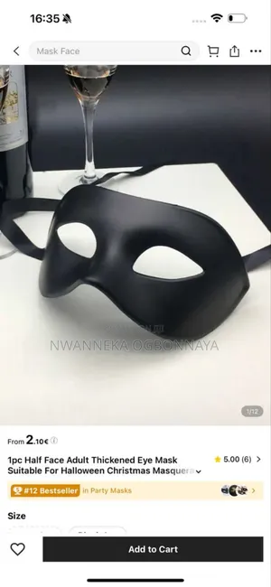 Half-Face Saro Eye Mask Makeup