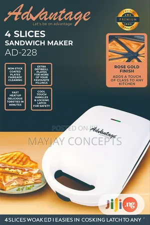Advantage Ad-228 4-Slice Toaster/Sandwich Maker