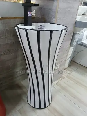 Black White Design Wash Hand Basin