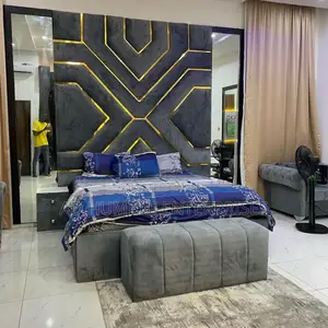 Mirorr 6by6 Full Height Padded Bedframe
