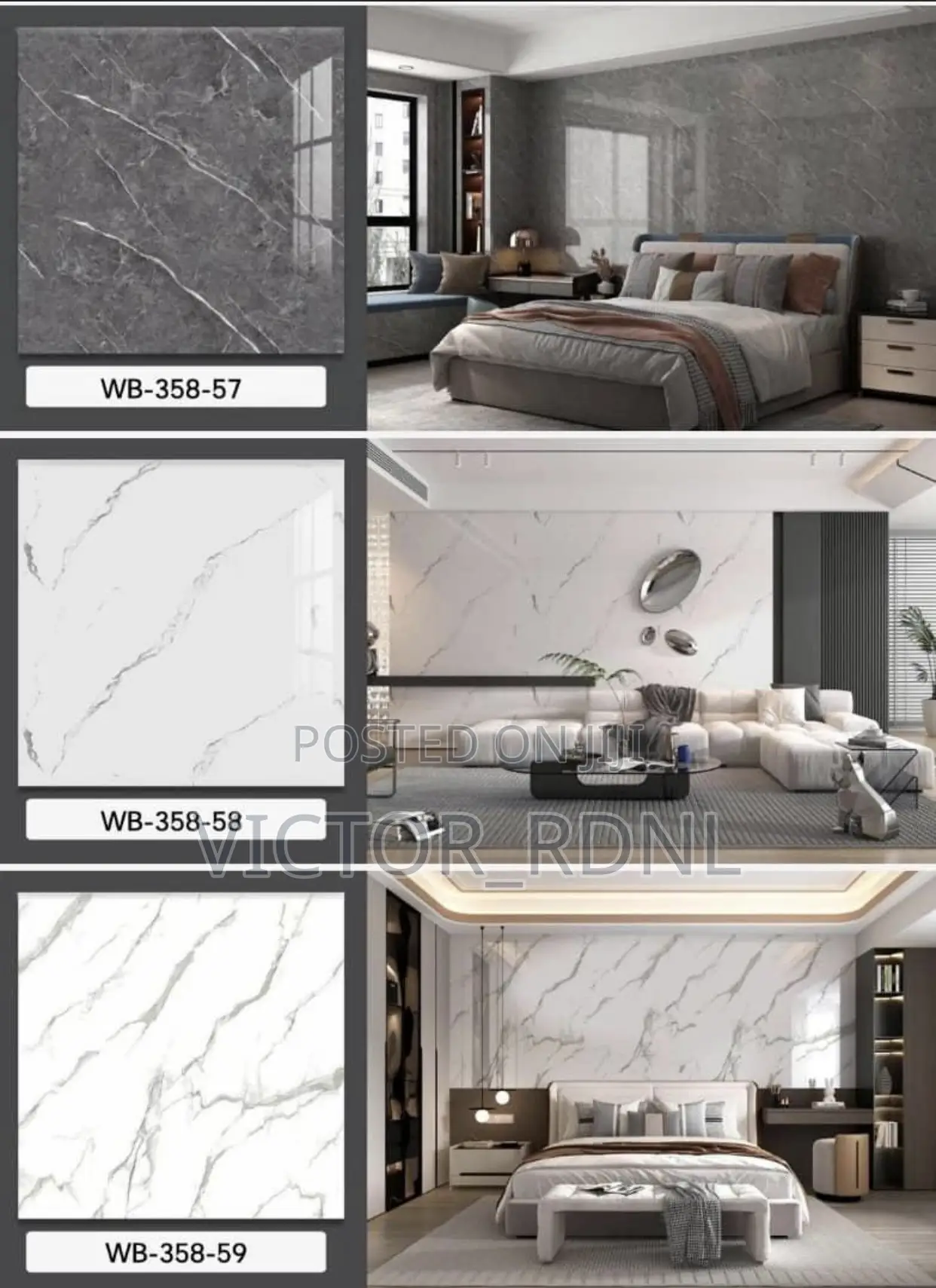 Thick Marble Adhesive Sticker