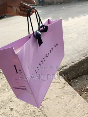 Paper Bag With Ribbon Printing