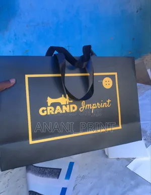 Paper Bag With Ribbon Handle
