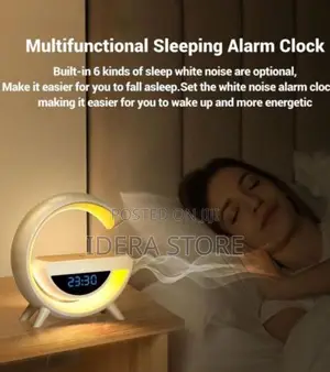 Led Wireless Charger Speaker With Alarm Clock