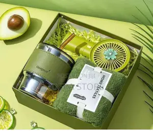 3in1 Gift Set Box With Towel,Fan,Mug