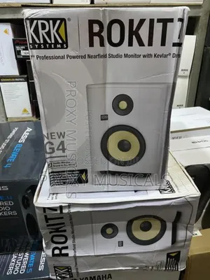 KRK Rokit7 Studio Monitor Speaker (White)