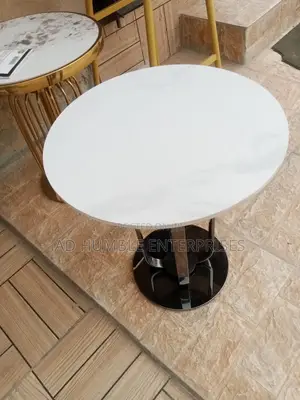 Side Stool With Marble Top