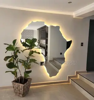 Africa Shaped Mirror