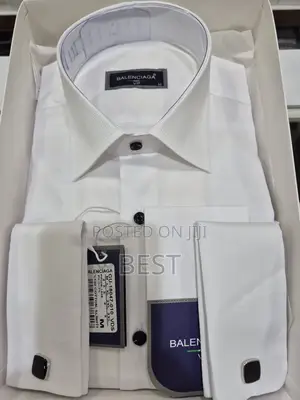 Photo - Balenciaga Vip Corporate Italian White Shirts for Men of Cla
