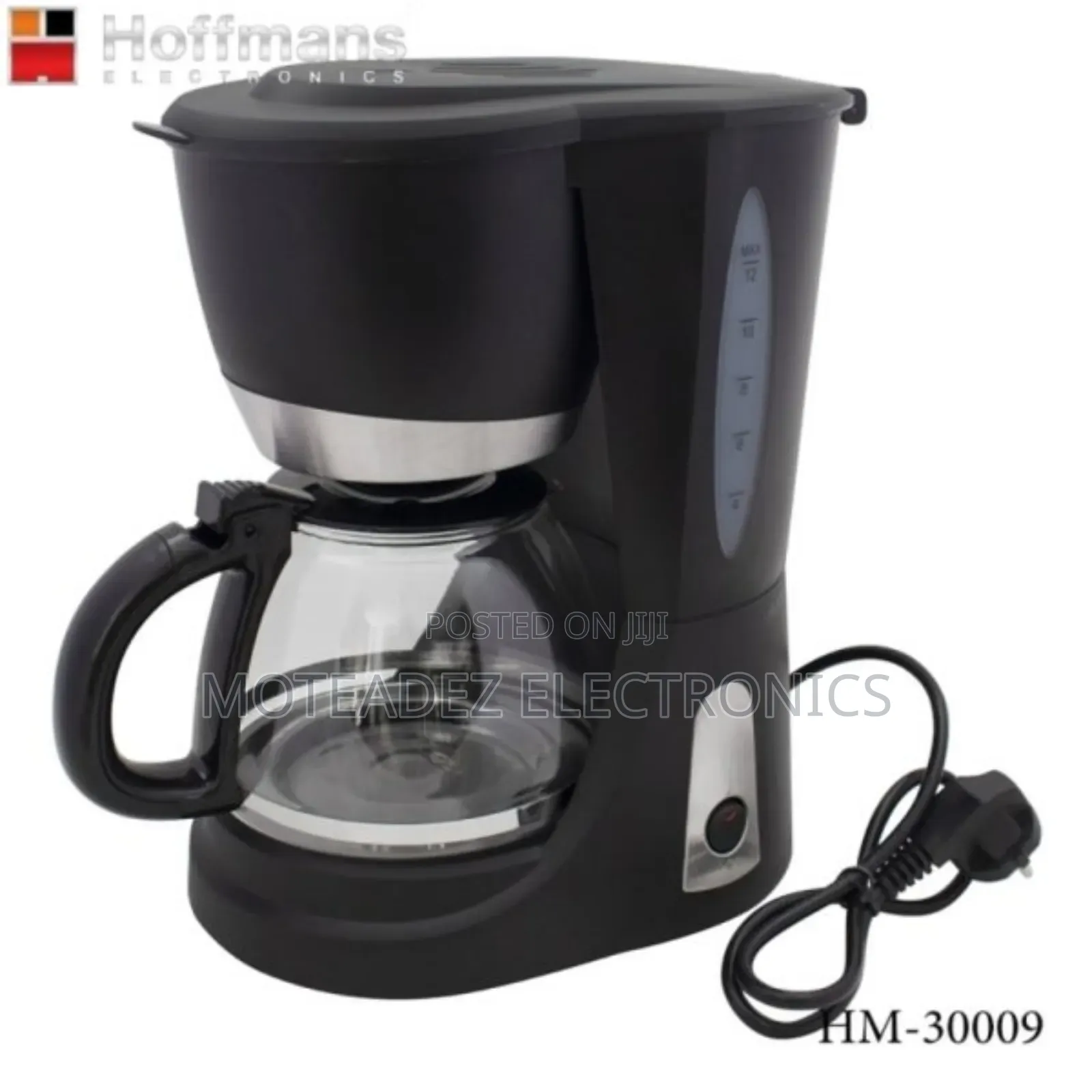 Hoffmans 1200w (1.5l) Anti Drip Electric Coffee Maker/Machine