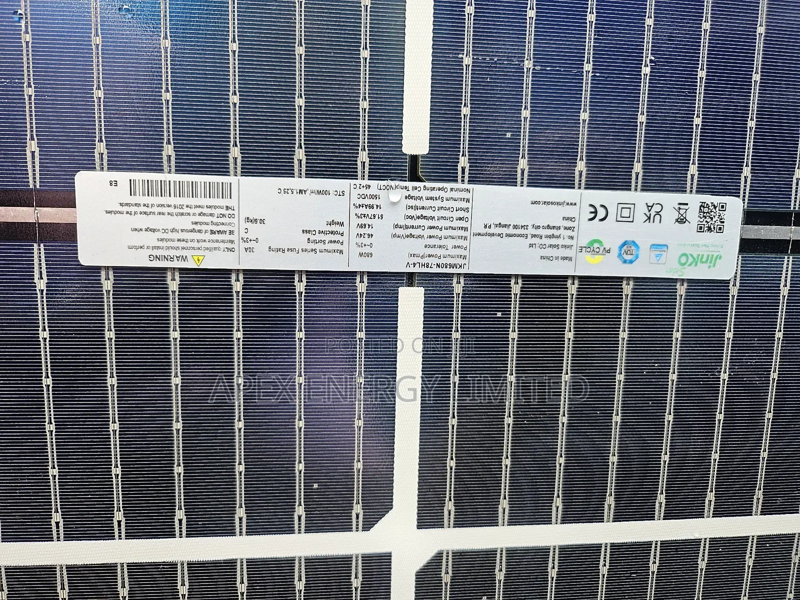 Jinko 680w Solar Panels