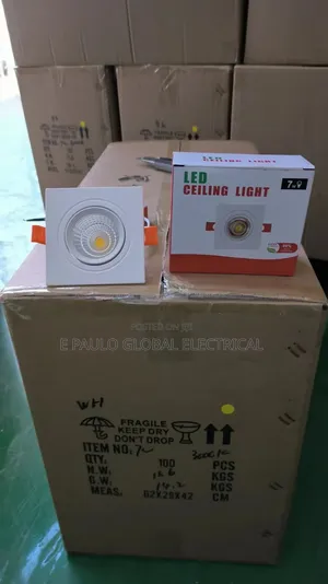 Glass Light Square Shape Warm White