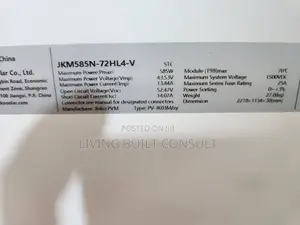 Jinko 620w Solar Panel (Bifacial)