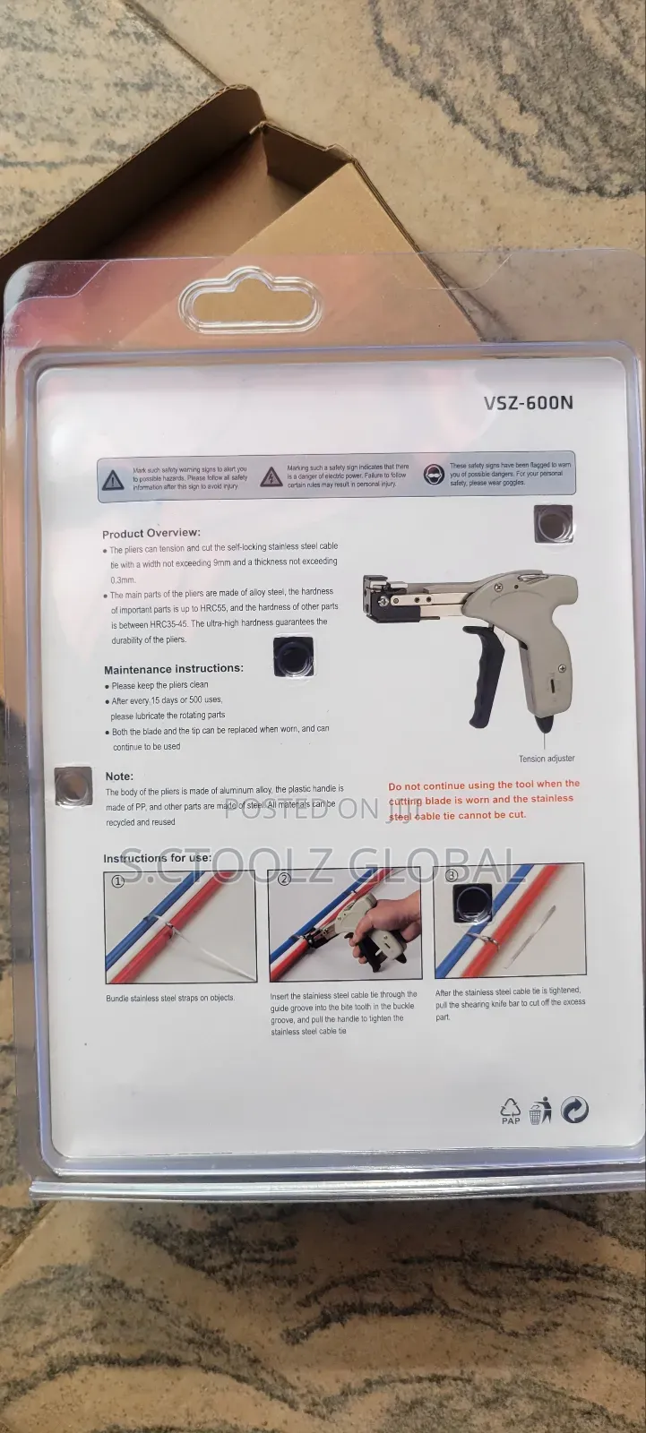 Steel Cable Tie Gun